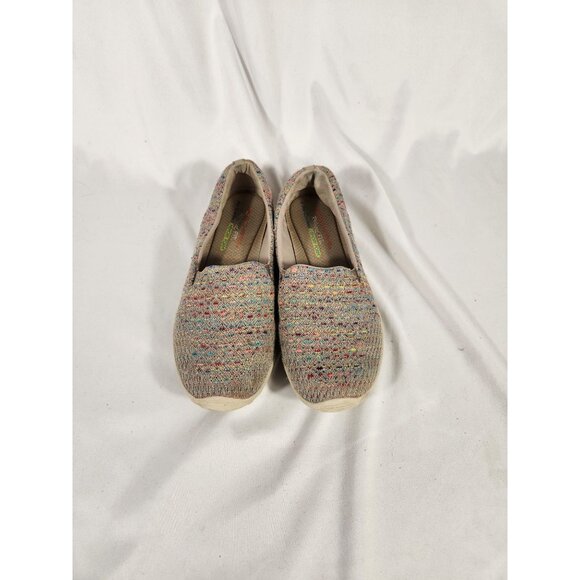 Sketchers Womens Loafer Shoe Comfort Slip on Stretchable Knit Walking US 8 - Picture 7 of 9